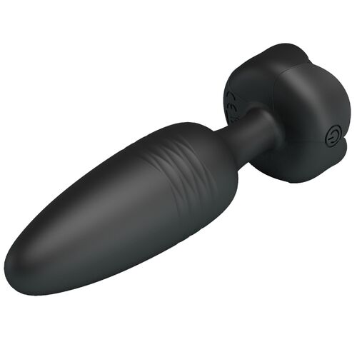TARION ANAL PLUG COM LUZ LED PRETO 12,5 CM