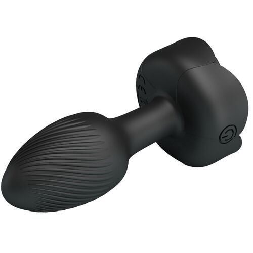 OLMAN PLUG ANAL COM LUZ LED PRETO 8,8 CM