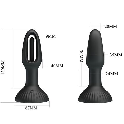 PLUG ANAL HUBERT COM 7 MODOS DE VIBRAÇÃO