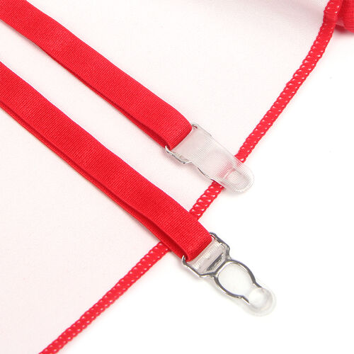 VESTIDO DE COURO COM ZÍPER DE RENDA VERMELHO