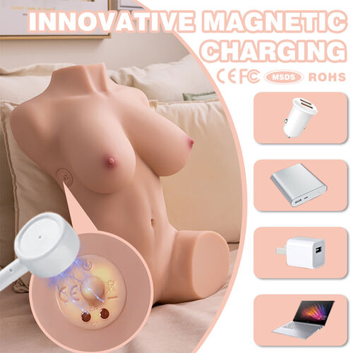 DANIA THRUSTING TORSO REALISTA COM VIBRAÇÃO FEMININA 52 CM