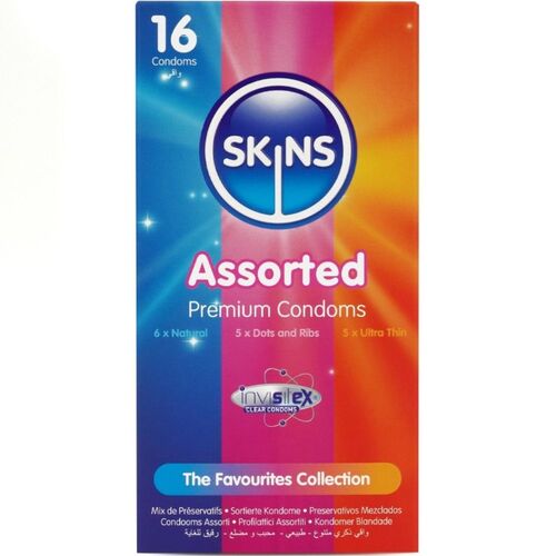 PACOTE COM 16 PRESERVATIVOS PREMIUM VARIADOS