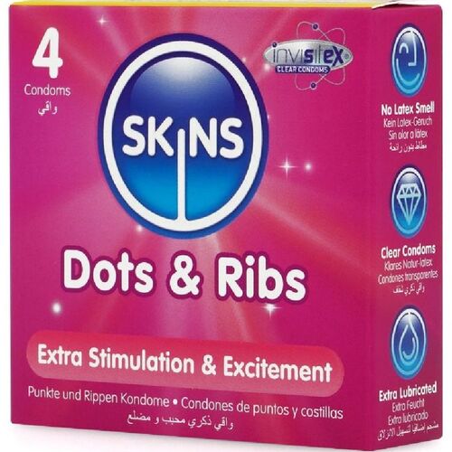 DOTS & RIBS PREMIUM PRESERVATIVOS PACOTE 4