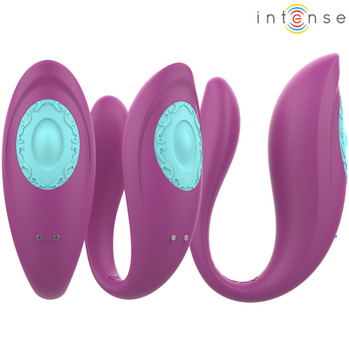 ANNIE VIBRADOR E ESTIMULADOR EM FORMA DE U ROXO CONTROLE REMOTO