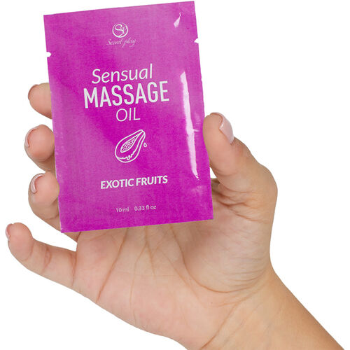 ÓLEO DE MASSAGEM DE FRUTAS EXÓTICAS EM DOSE ÚNICA 10 ML