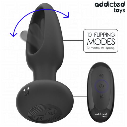 PLUG ANAL COM LÍNGUA VIBRATÓRIA E CONTROLE REMOTO