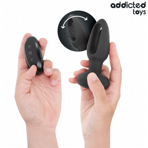 PLUG ANAL COM LÍNGUA VIBRATÓRIA E CONTROLE REMOTO