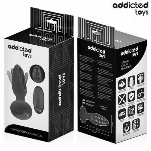 PLUG ANAL COM LÍNGUA VIBRATÓRIA E CONTROLE REMOTO