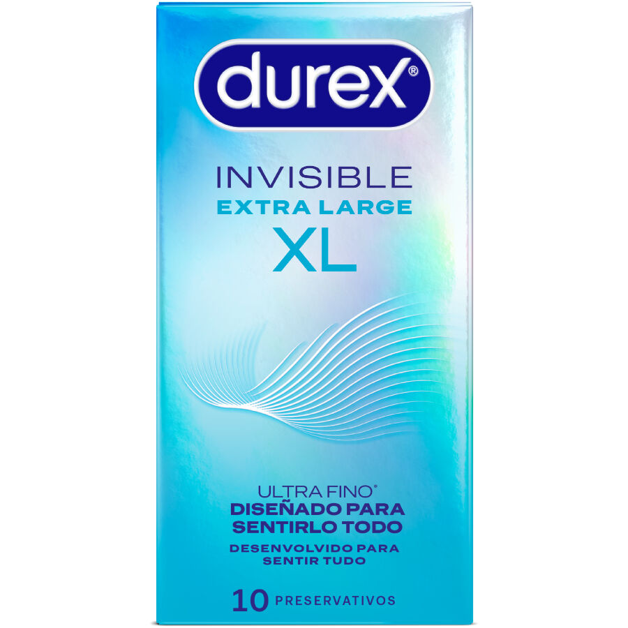 PRESERVATIVOS INVISÍVEIS XL 10 UNIDADES