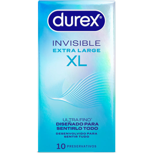 PRESERVATIVOS INVISÍVEIS XL 10 UNIDADES