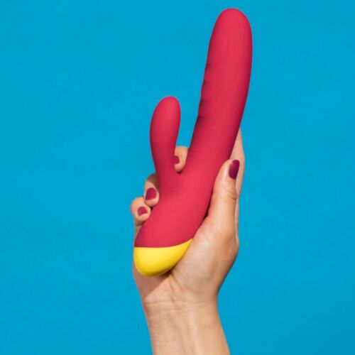 JAZZ VIBRADOR COELHO RECARREGÁVEL VERMELHO