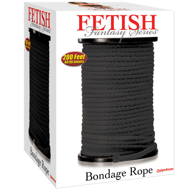CORDA BONDAGE PRETA 60,96 METROS