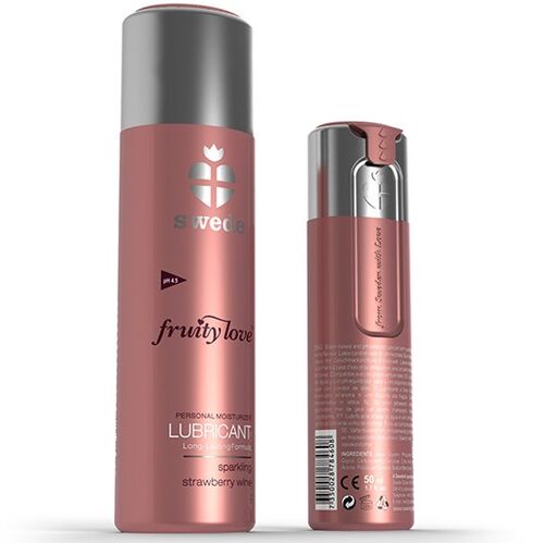 FRUITY LOVE LUBRIFICANTE ESPUMANTE MORANGO VINHO 100 ML