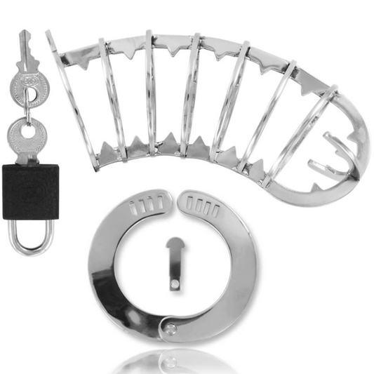 GAIOLA PARA PÉNIS COM FECHADURA DE SEGURANÇA 14 CM