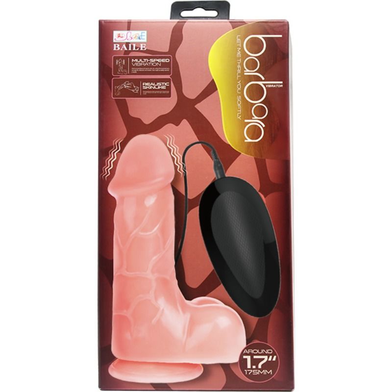 VIBRADOR REALISTICO NATURAL BARBARA 22 CM