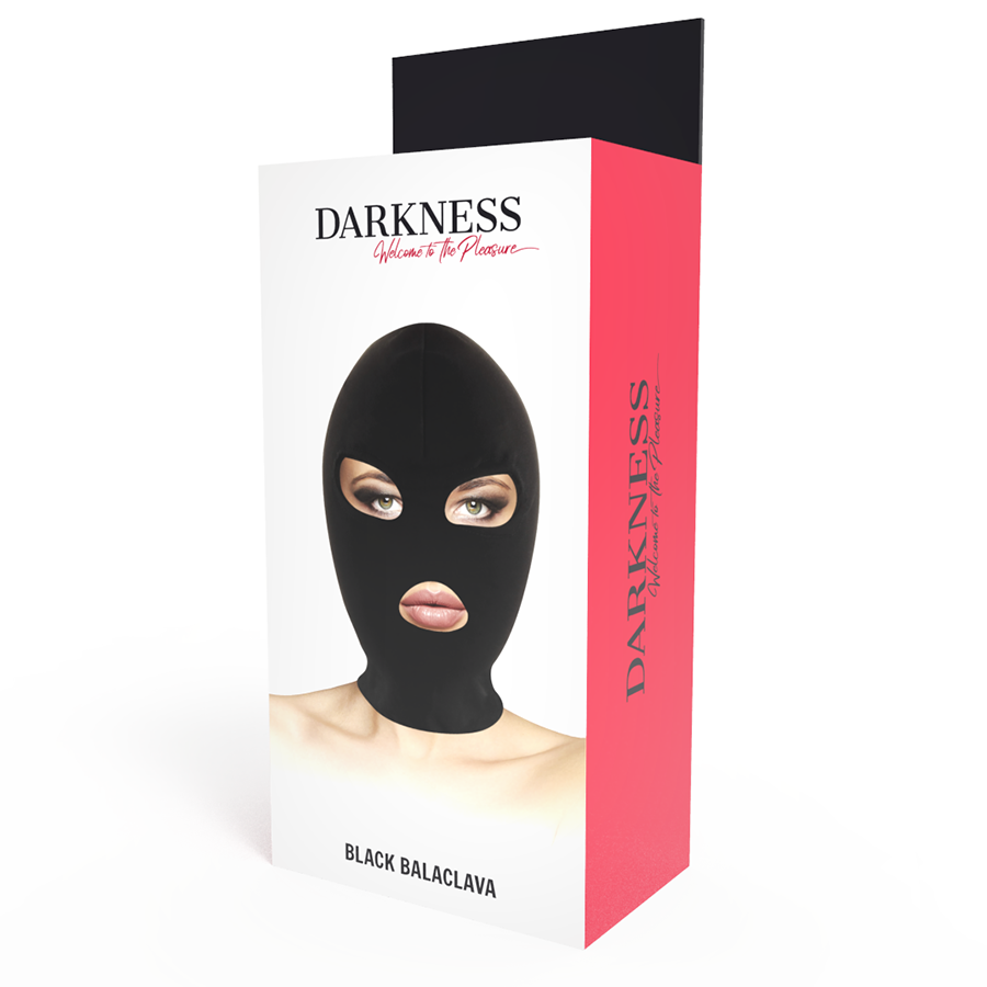 MÁSCARA DE SUBMISSÃO DE BDSM BOCA E OLHOS PRETA