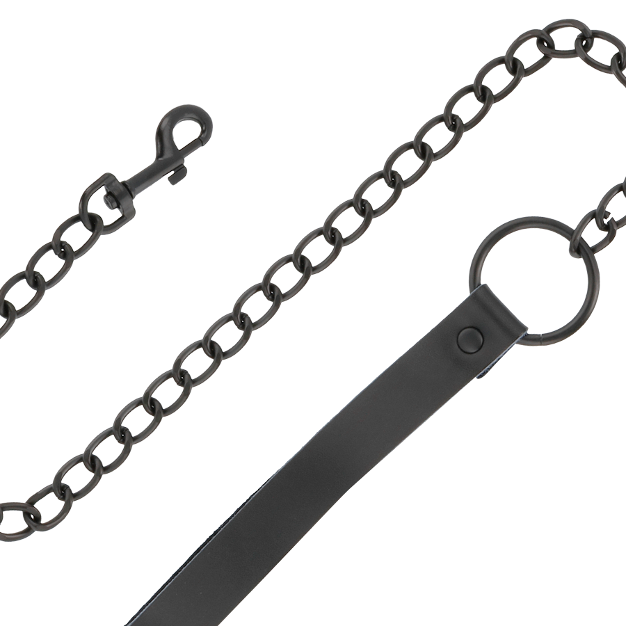 COLAR PRETO COM CORRENTE