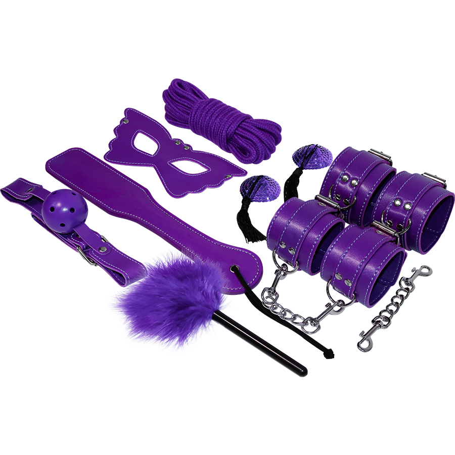 EXPERIÊNCIA BDSM FETISH KIT SÉRIE PURPLE