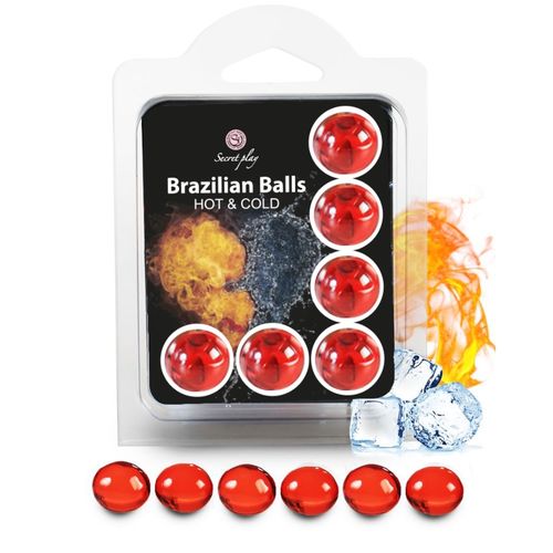 CONJUNTO 6 BOLAS BRASILEIRAS EFEITO QUENTE E FRIO