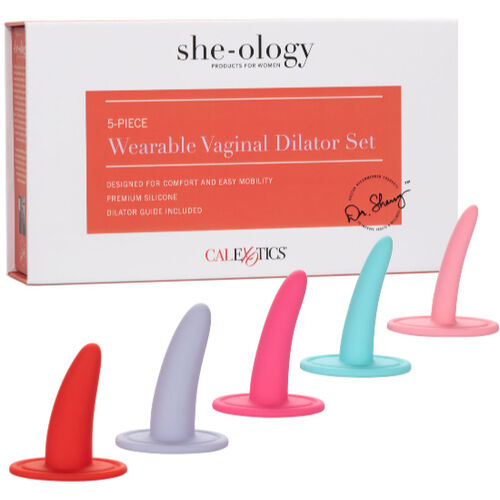KIT 5 PCS DILATADORES VAGINAIS OU ANAIS MULTICOLOR