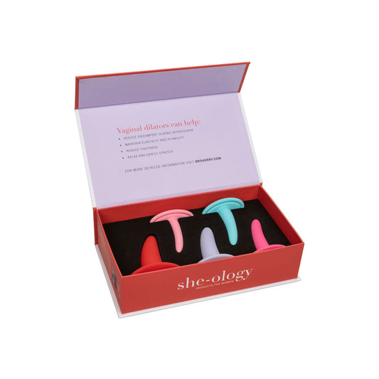 KIT 5 PCS DILATADORES VAGINAIS OU ANAIS MULTICOLOR