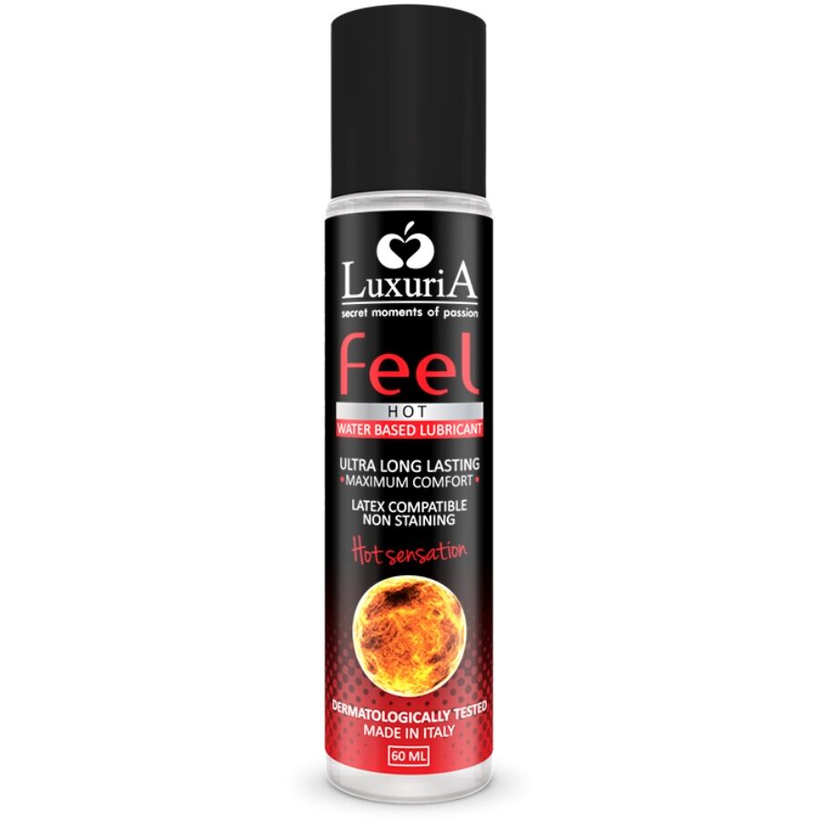 LUXURIA FEEL HOT SENSATION LUBRIFICANTE BASE DE ÁGUA 60 ML