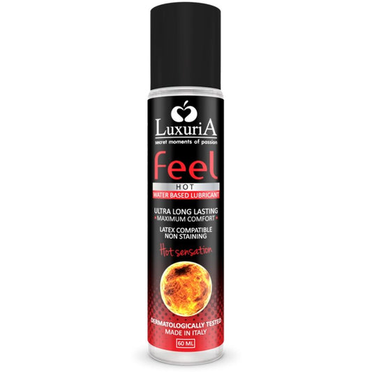 LUXURIA FEEL HOT SENSATION LUBRIFICANTE BASE DE ÁGUA 60 ML