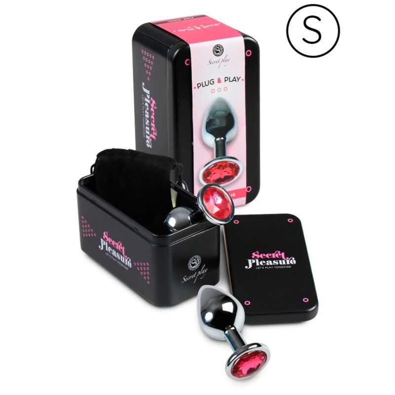 PLUG ANAL ALUMÍNIO FÚCSIA 7 CM