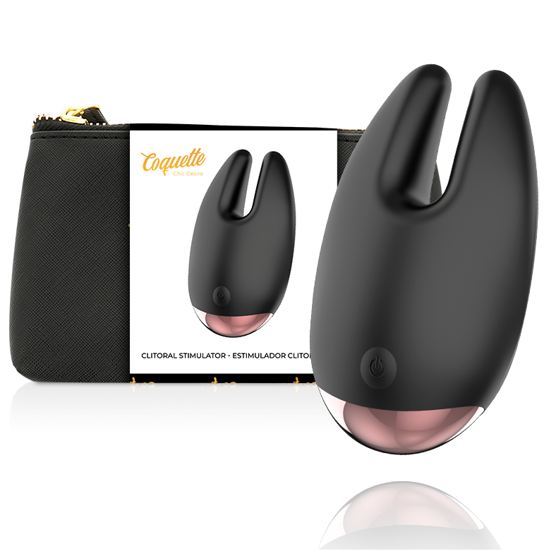 ESTIMULADOR CLITORIAL PRETO / OURO