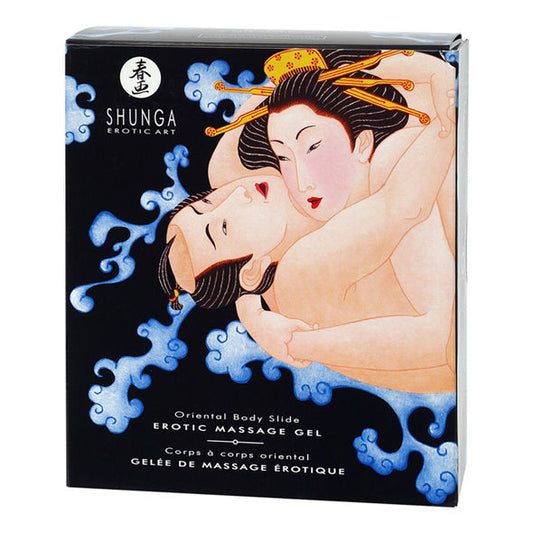 SHUNGA GEL DE MASSAGEM ERÓTICA ORIENTAL BODY SLIDE FRUTAS EXOTICA