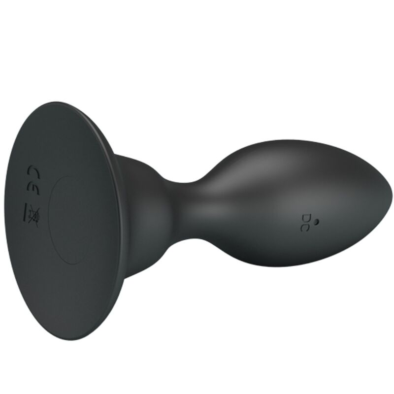 PLUG ANAL COM CONTROLE REMOTO VIBRAO PRETO