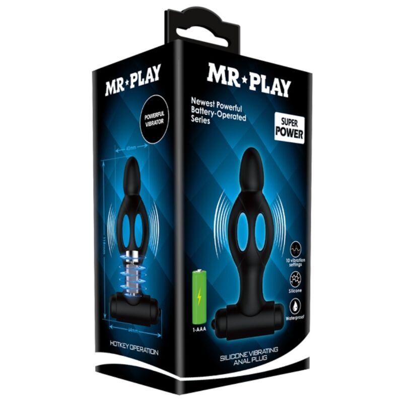 PLUG ANAL DE SILICONE COM VIBRAO