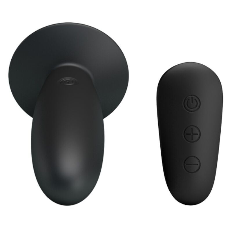 PLUG ANAL COM CONTROLE REMOTO VIBRAO PRETO