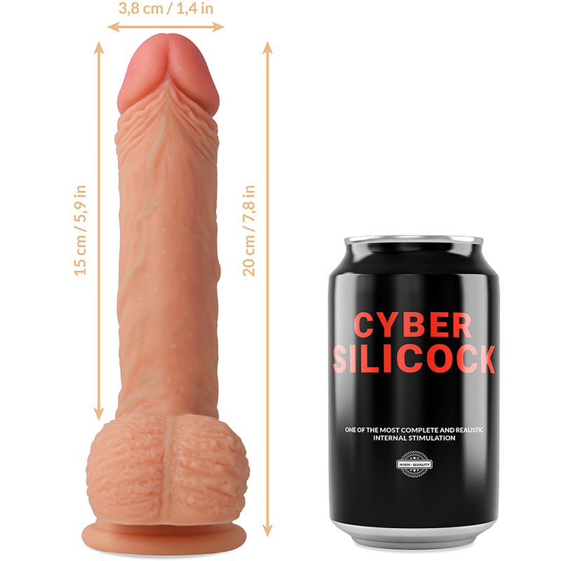 CYBER SILICOCK STRAP-ON FREEMAN LIQUID SILICONE COM 3 ANÉIS GRÁTIS