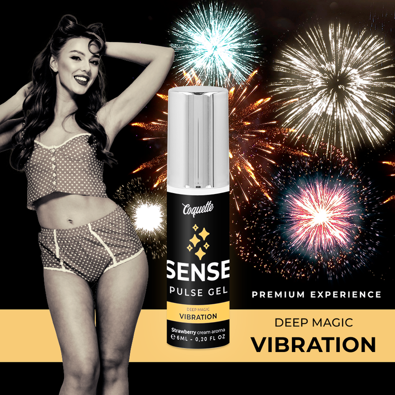 GEL VIBRADOR DE MORANGO PULSE PREMIUM LÍQUIDO 6ML