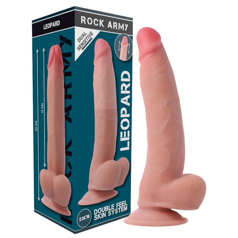 ARNÊS ROCKARMY + LEOPARDO DUPLA DENSIDADE 23CM