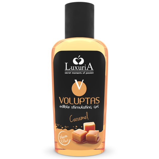 GEL DE MASSAGEM COMESTÍVEL EFEITO QUENTE - CARAMELO 100 ML