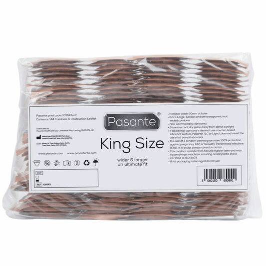 PRESERVATIVOS PASANTE KING SIZE 144 UNIDADES
