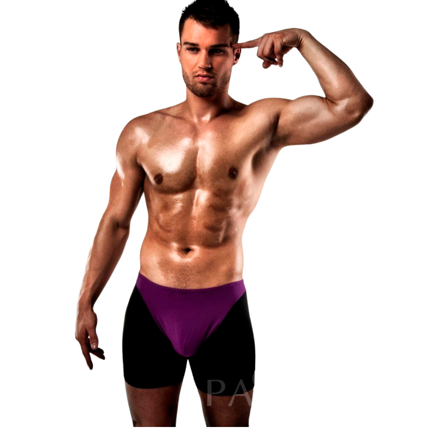 BOXER HOMENS PAIXÃO ROXO/PRETO S/M