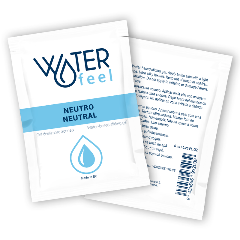 GEL DESLIZANTE À BASE DE ÁGUA WATERFEEL - NEUTRO 6 ML