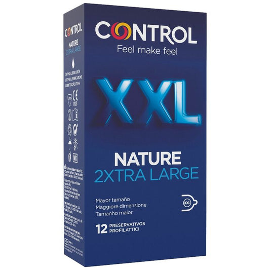 PRESERVATIVOS CONTROL NATURE 2XTRA LARGE XXL  12 UNIDADES