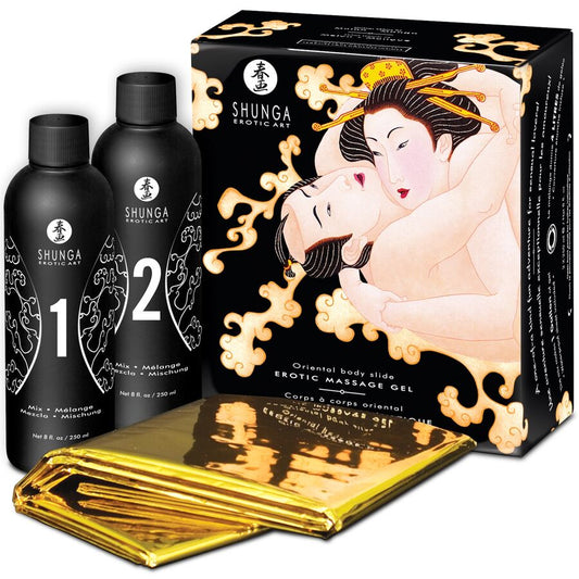 GEL DE MASSAGEM ERÓTICO SHUNGA ORIENTAL BODY SLIDE MELON MANGO