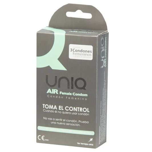 UNIQ AIR SEM LÁTEX CONDOMÍNIO FEMININO 3 UNIDADES