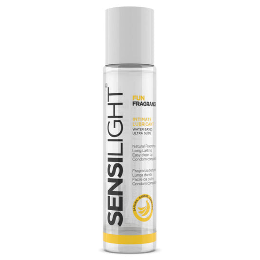 LUBRIFICANTE BASE DE ÁGUA SENSILIGHT BANANA 60 ML