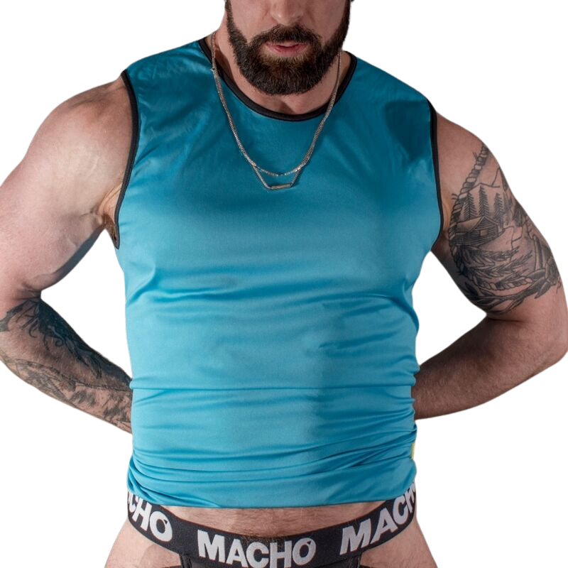 CAMISETA AZUL MACHO