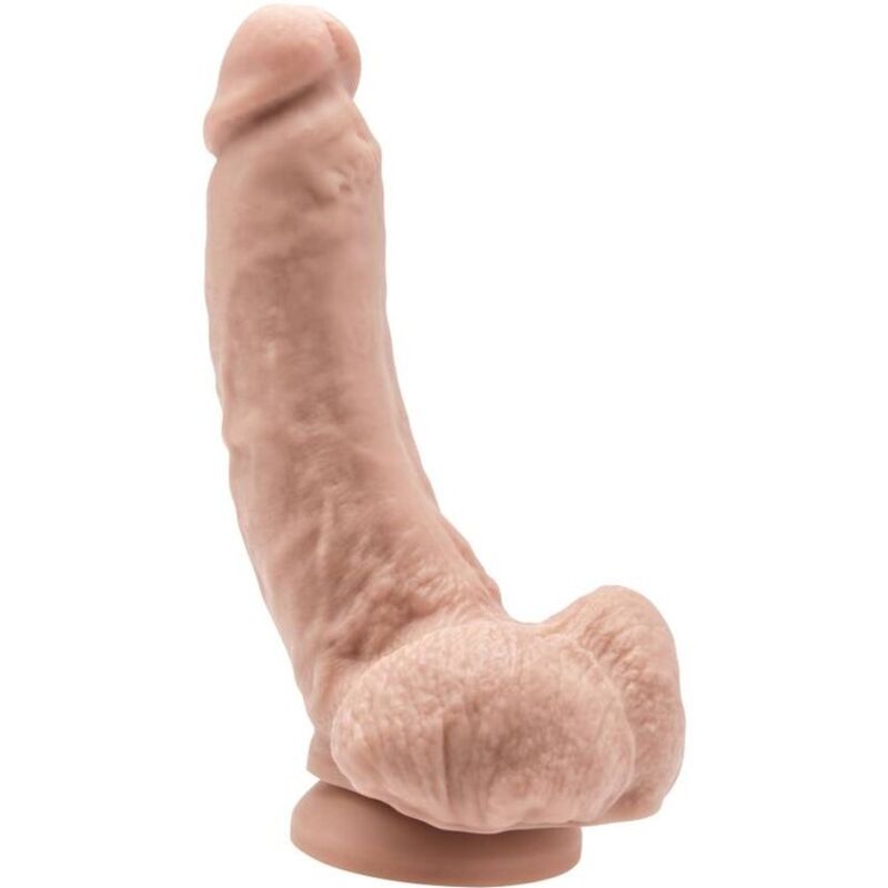 DILDO 20,5 CM COM BOLAS PELE