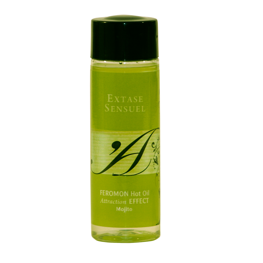 ÓLEO DE MASSAGEM DE EFEITO CALOR COM FEROMÔNIOS MOJITO 100 ML