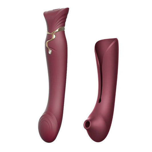 VIBRADOR QUEEN SET PULSE WAVE CLIT STIM