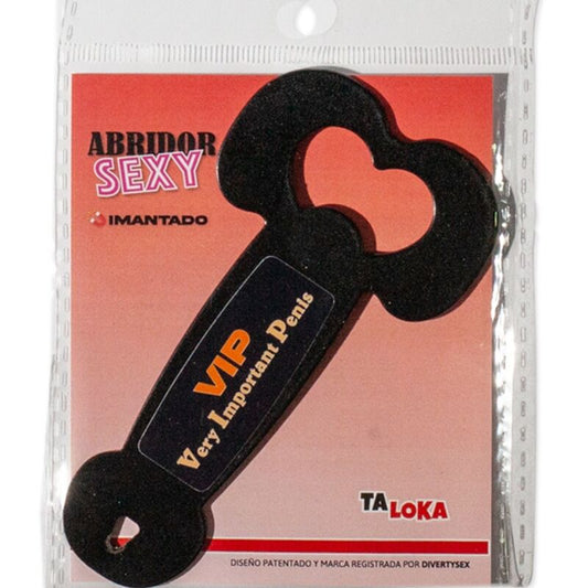 ABRIDOR DE METAL MAGNÉTICO MUITO IMPORTANTE PÊNIS PRETO
