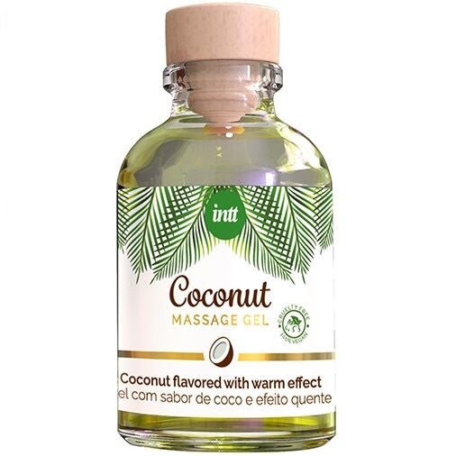 GEL DE MASSAGEM VEGANO COM SABOR DE COCO E EFEITO QUENTE